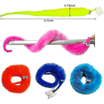 Jucarie Magic Twisty pentru copii Fuzzy Worm Magic, Wiggly cu sir invizibil Truc pentru favoruri de petrecere