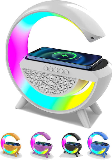 Boxă Bluetooth cu încărcare fără fir, lumină RGB