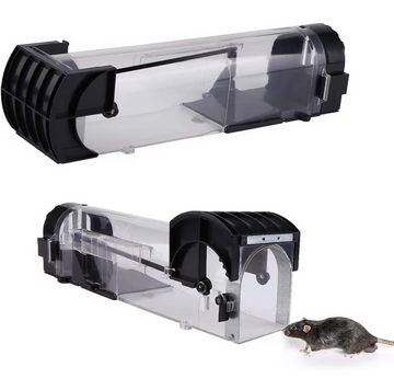 Set 2 x Capcana soareci tip tunel pentru interior si exterior, cursa inteligenta, durabila