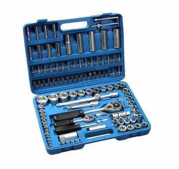 Trusa profesionala scule cu 108 piese tubulare cromate Chrome Vanadium