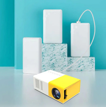 Video proiector LED 1080P FULL HD, display TRUE COLOR, suport card