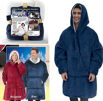 Set 2 x Hanorac Patura cu Gluga si Maneci