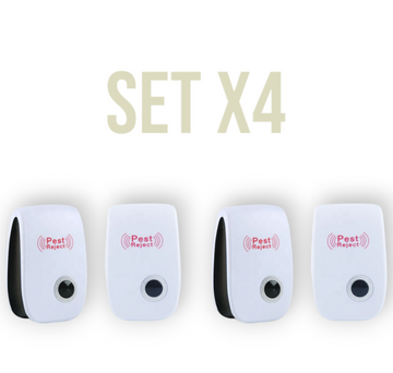 Set 4 x aparat ultrasunete pest reppeller anti rozatoare, sobolani si insecte