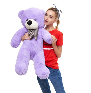 Ursulet mare de plus Mov, 80 cm