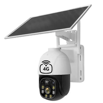 Camera 8 MP 4G de Supraveghere Solara, Cartela SIM, Zoom 10X, Full HD 1080p, Panou Solar 9W Rezistenta La Apa IP 66