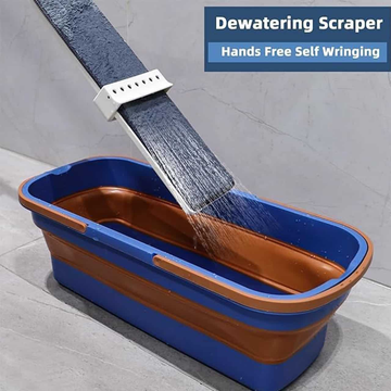 Set Mop Rotativ , Găleată Pliabilă – Curățenie Fără Efort