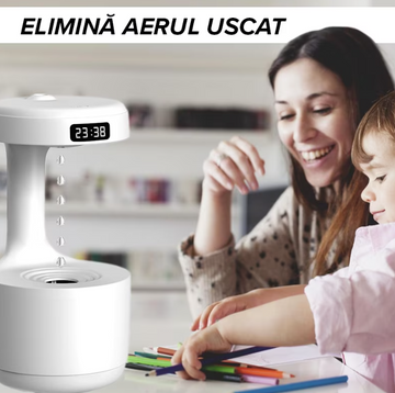 Umidificator Difuzor de aroma Anti Gravitatie, capacitate 800 ML