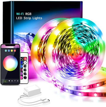 Banda LED RGB 10 Metri SMD5050, cu aplicație pentru smartphone, iluminare ambientala