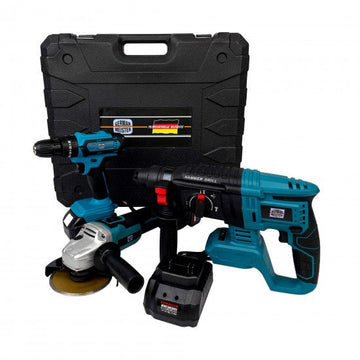 TRUSA 36V AUTOFILETANTA + FLEX + ROTOPERCUTOR, CU 2 ACUMULATORI, 6AH